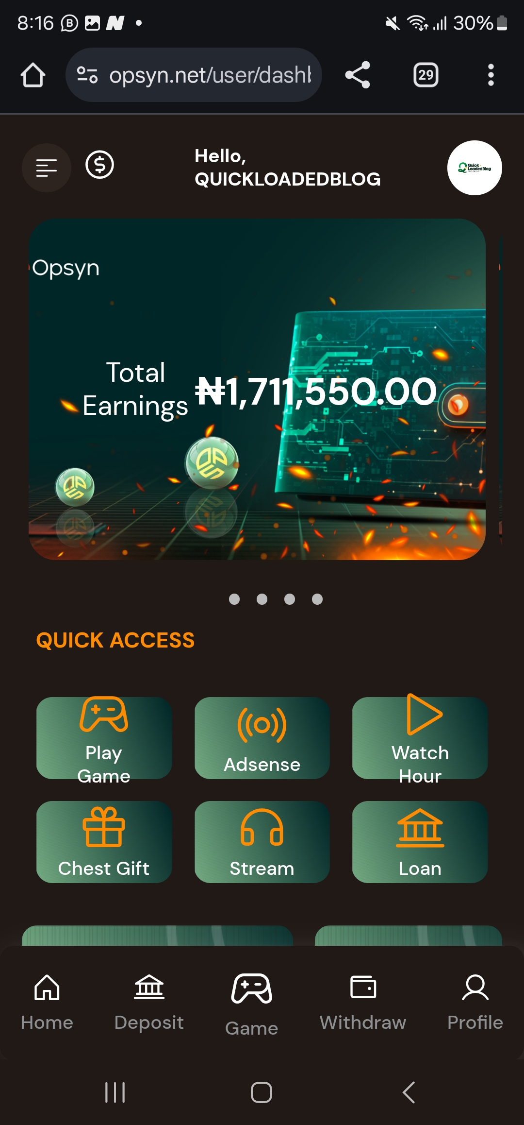 Watch and earn